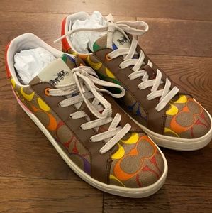 Coach Rainbow Clip Sig PVC Low Top